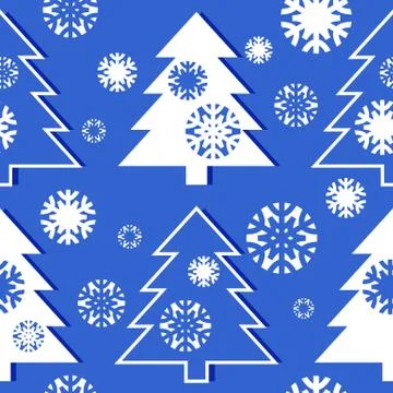 Christmas tree pattern Stock Illustration