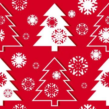 Christmas tree pattern Stock Illustration