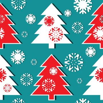 Christmas tree pattern Stock Illustration