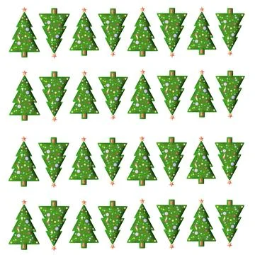Christmas tree pattern Foto stock