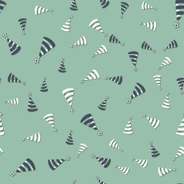 Christmas tree pattern Simple Happy New Year background. Vector design for Stock Illustration