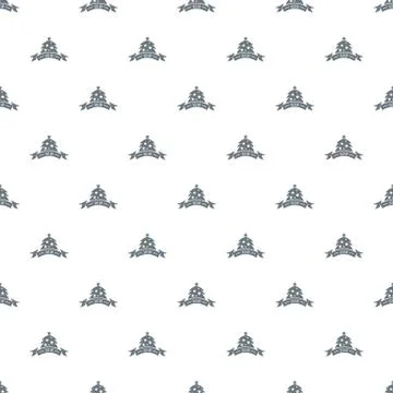 Christmas tree pattern vector seamless イラスト素材