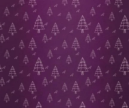 Christmas tree pattern wallpaper Stockillustratie