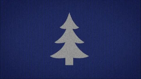 Christmas tree pattern on a winter sweater Stock-Illustration