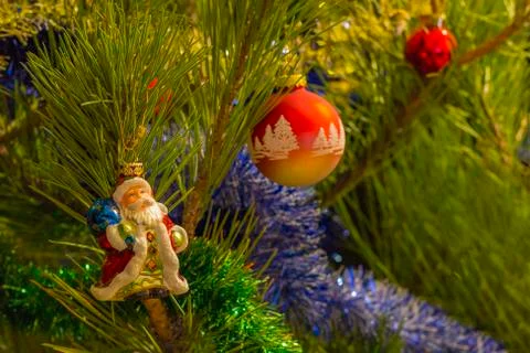 On christmas tree . Stock Photos