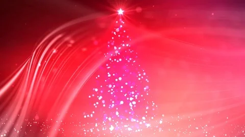Christmas tree pink animation Video stock 99404013