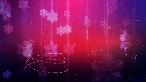 Christmas tree pink background Stock Footage 98955119