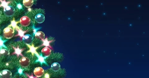 Christmas Tree Postcard Closeup 動画素材 83255187