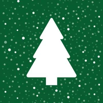 Christmas tree poster Stock Illustration