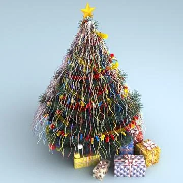 Christmas Tree Presents 3D Model