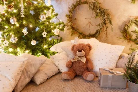 Christmas tree with presents Photos