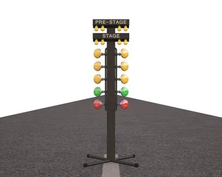 Christmas Tree Raceway Stock Illustration