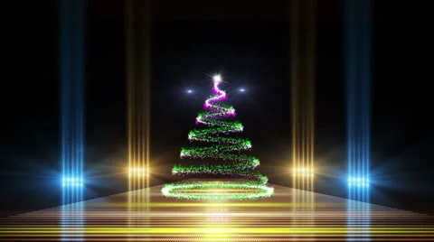 Christmas tree in the room, loop Stock Footage 41867141