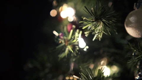 Christmas Tree Rotate on Black Stock Footage 70860583