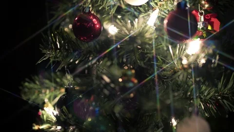 Christmas Tree Rotate Star Filter Stock Footage 71002231