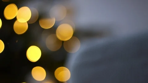 Christmas tree scene with lights and angel Stock Footage 99882576