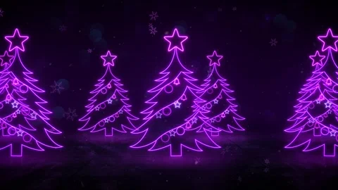 Christmas Tree Scrolling Background 库存影片 348033930