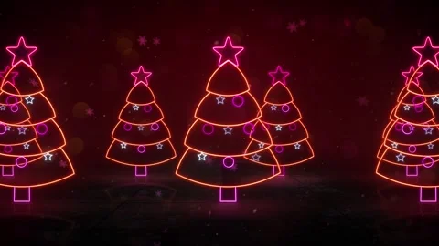 Christmas Tree Scrolling Background 库存影片 348034116