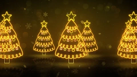 Christmas Tree Scrolling Background 库存影片 348034125