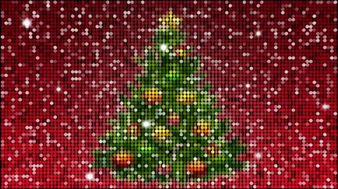 Christmas tree  - seamless looping Video stock 49924071
