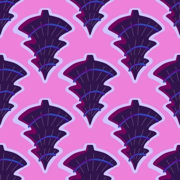 Christmas tree seamless new year pattern for wrapping paper and fabrics Stock Illustration