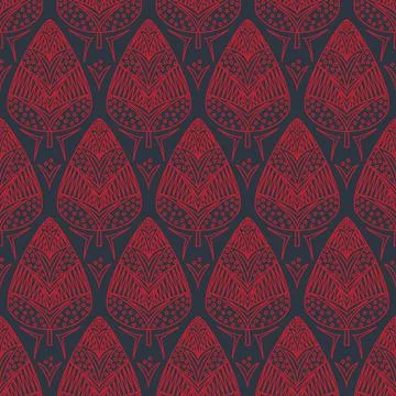 Christmas tree seamless pattern for design. Christmas scrapbook background fo 스톡 일러스트
