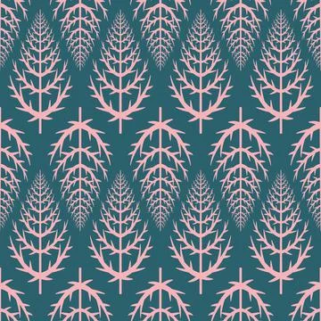 Christmas tree seamless pattern for design. Christmas scrapbook background fo Illustrazione stock