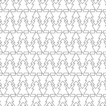 Christmas tree seamless pattern. Vector illustration of a seamless pattern of イラスト素材