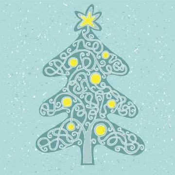 Christmas Tree Shape Maze Game Stock Illustration