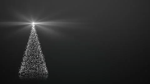 Christmas tree with shining light Stock Footage 292997346