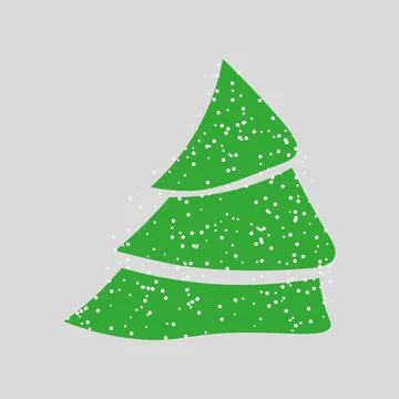 Christmas tree sign icon. Vector illustration eps 10 Stock Illustration