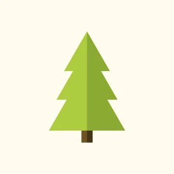 Christmas tree sign Stock Illustration