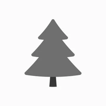 Christmas tree sign Stock Illustration