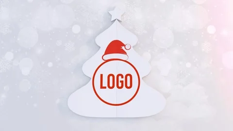 Christmas Tree Slideshow Logo Stockmateriaal After Effects
