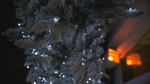 Christmas Tree Slow Motion 2 Stock Footage 100342496