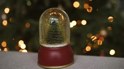 Christmas tree Snow Globe background 動画素材 221004106