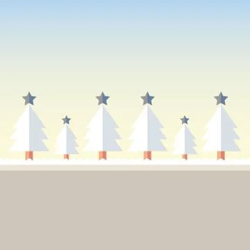 Christmas tree snow Stock Illustration