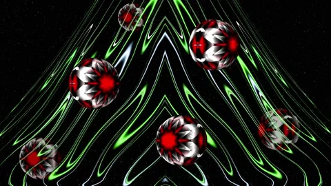 Christmas tree in space style Stock Footage 167603831