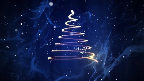 Christmas tree sparkles Stock Footage 82880583