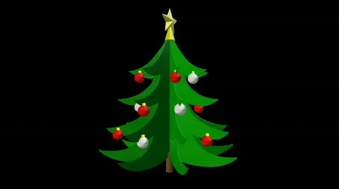Christmas Tree Spin Loop Stock Footage 568233