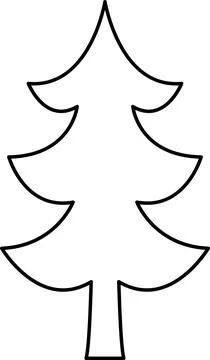 Christmas tree, spruce, pine icon vector image. Christmas tree logo gold decor Stock Illustration