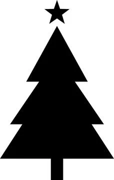 Christmas tree, spruce, pine icon vector image. Christmas tree logo gold decor Stock Illustration