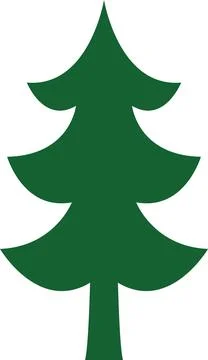 Christmas tree, spruce, pine icon vector image. Christmas tree logo gold decor Stock Illustration