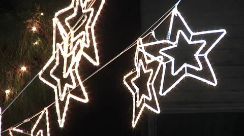 Christmas tree with stars Video stock 35987657