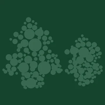 Christmas Tree textured seamless pattern design Stock Illustration
