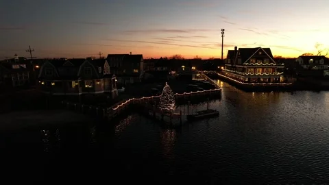 Christmas Tree Tiny Planet Stock Footage 194513836