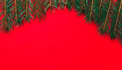 Christmas tree top view Foto stock