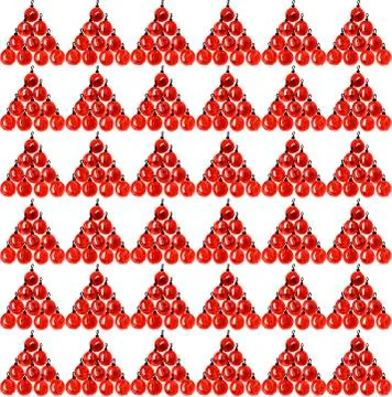 Christmas tree toy balls pattern Stock Photos