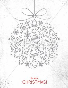 Christmas tree toy Stock Illustrationen
