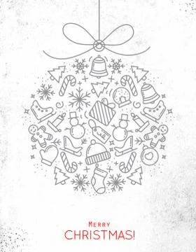 Christmas tree toy Stock Illustration